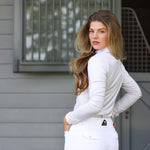 CRINIĒRE Monique Show Shirt | Taupe Stripes - C R I N I Ē R E - Equiluxe Tack
