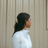CRINIĒRE Monique Show Shirt | Taupe Stripes - C R I N I Ē R E - Equiluxe Tack