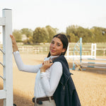 CRINIĒRE Monique Show Shirt | Taupe Stripes - C R I N I Ē R E - Equiluxe Tack