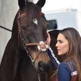 Crinière Navy & Brown Estella Riding Shirt - CriniereLife - Equiluxe Tack