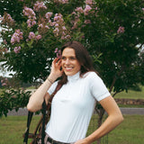 CRINIĒRE Olivia Show Shirt | Snow White - C R I N I Ē R E - Equiluxe Tack
