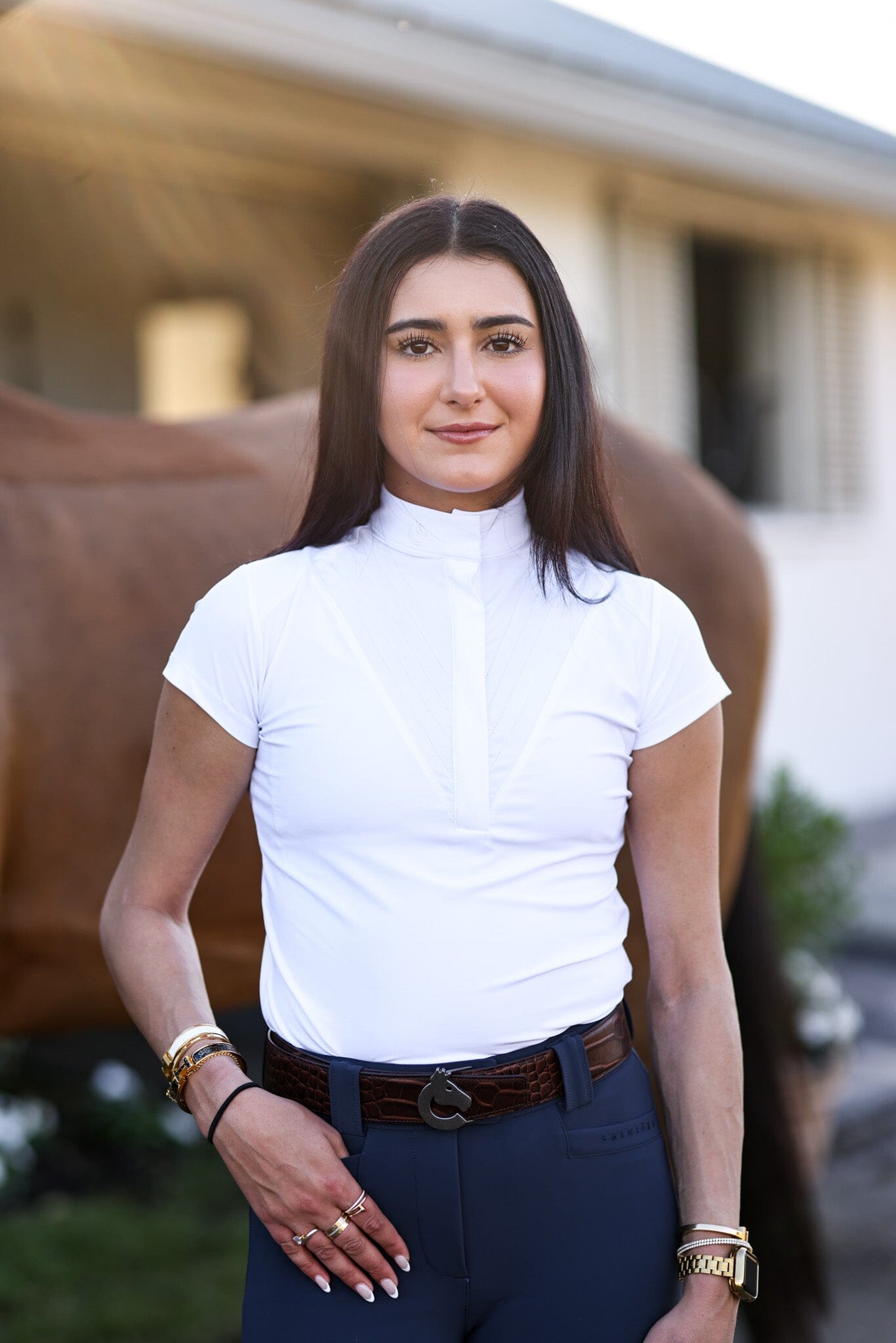 Criniere Reversible Logo Belt - C R I N I Ē R E - Equiluxe Tack