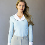 CRINIERE Sienna Show Shirt | Baby Blue - CriniereLife - Equiluxe Tack