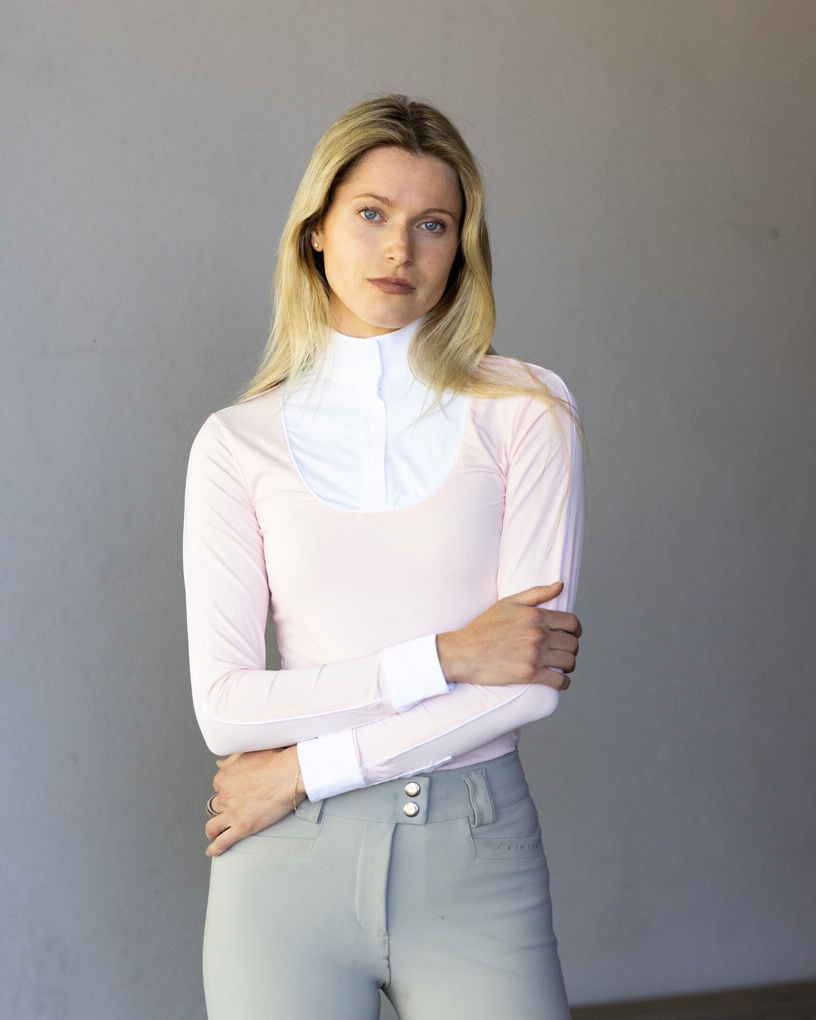 CRINIERE Sienna Show Shirt | Blush Pink - CriniereLife - Equiluxe Tack