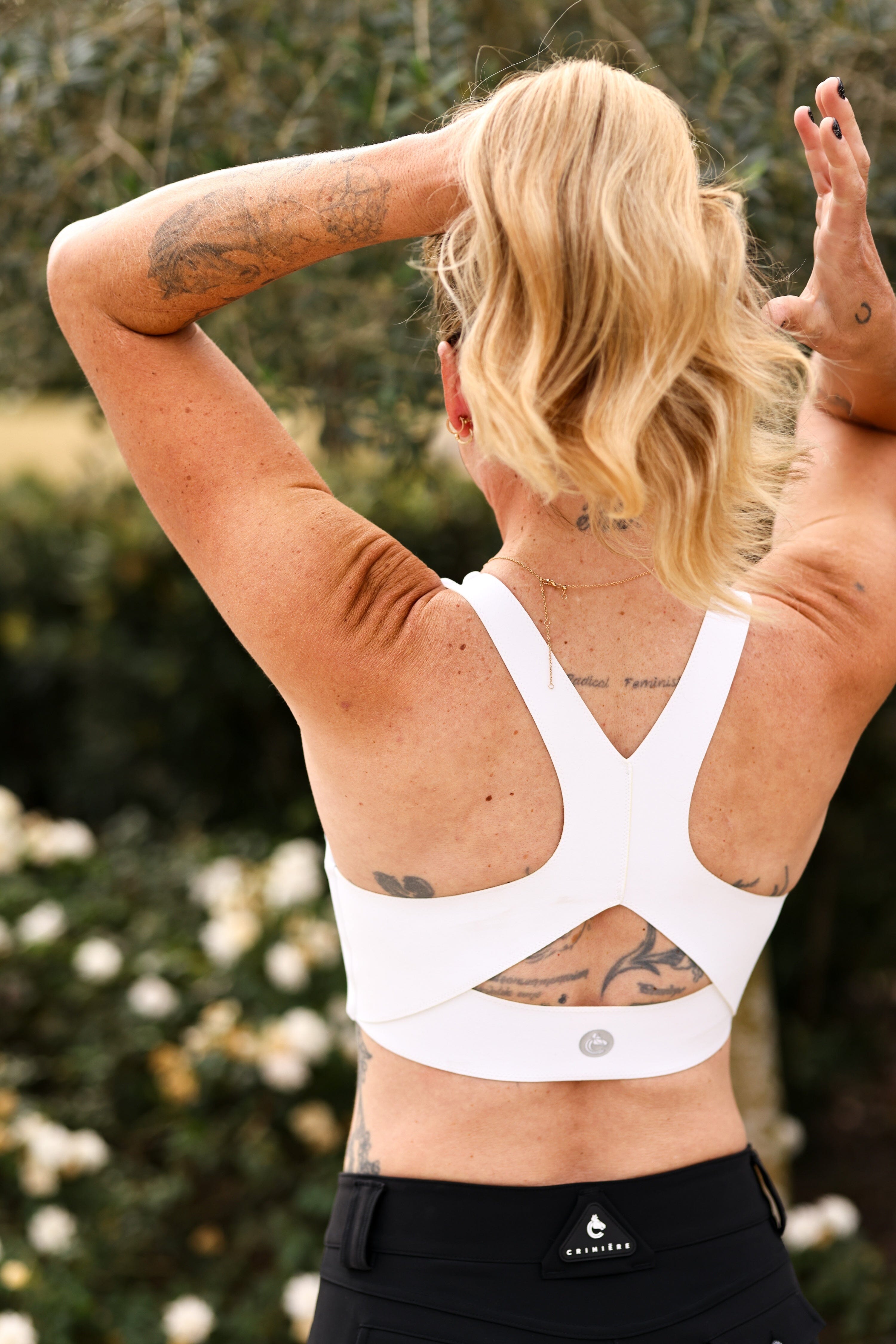 Criniēre Sports Bra | White - C R I N I Ē R E - Equiluxe Tack