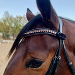 Crystal Patent Browband - Glittering Rose - Halter Ego® - Equiluxe Tack