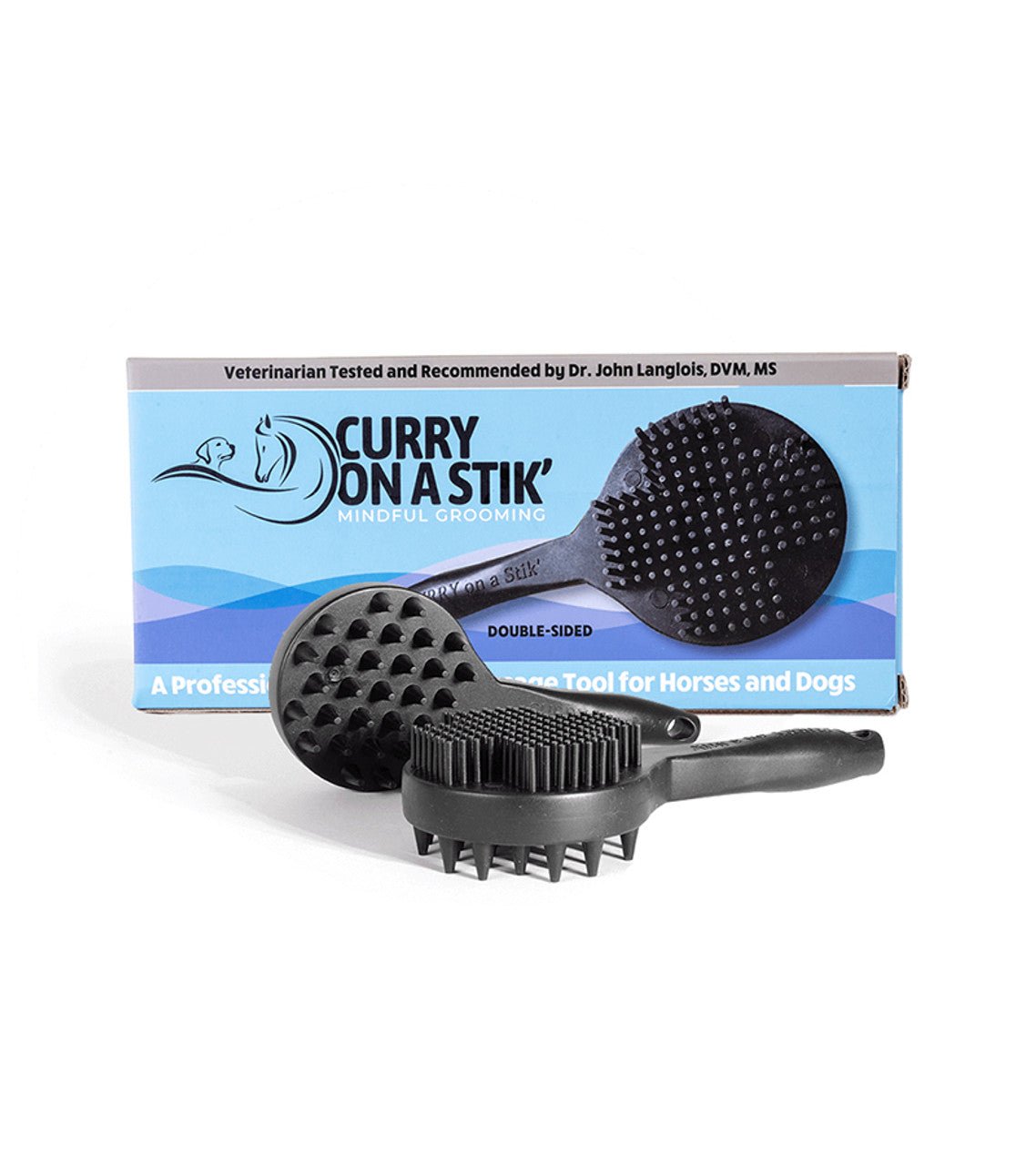 Curry On A Stik' Grooming Tool - Curry on a Stik! - Equiluxe Tack