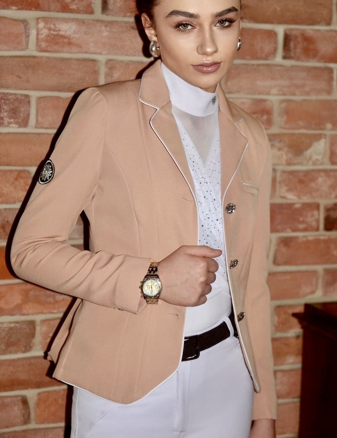 Dalia Design 'BELLE' Show Shirt - White - Dalia Design - Equiluxe Tack
