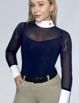 Dalia Design Women's Equestrian Show Shirt "CLARISSA" - Dalia Design - Equiluxe Tack