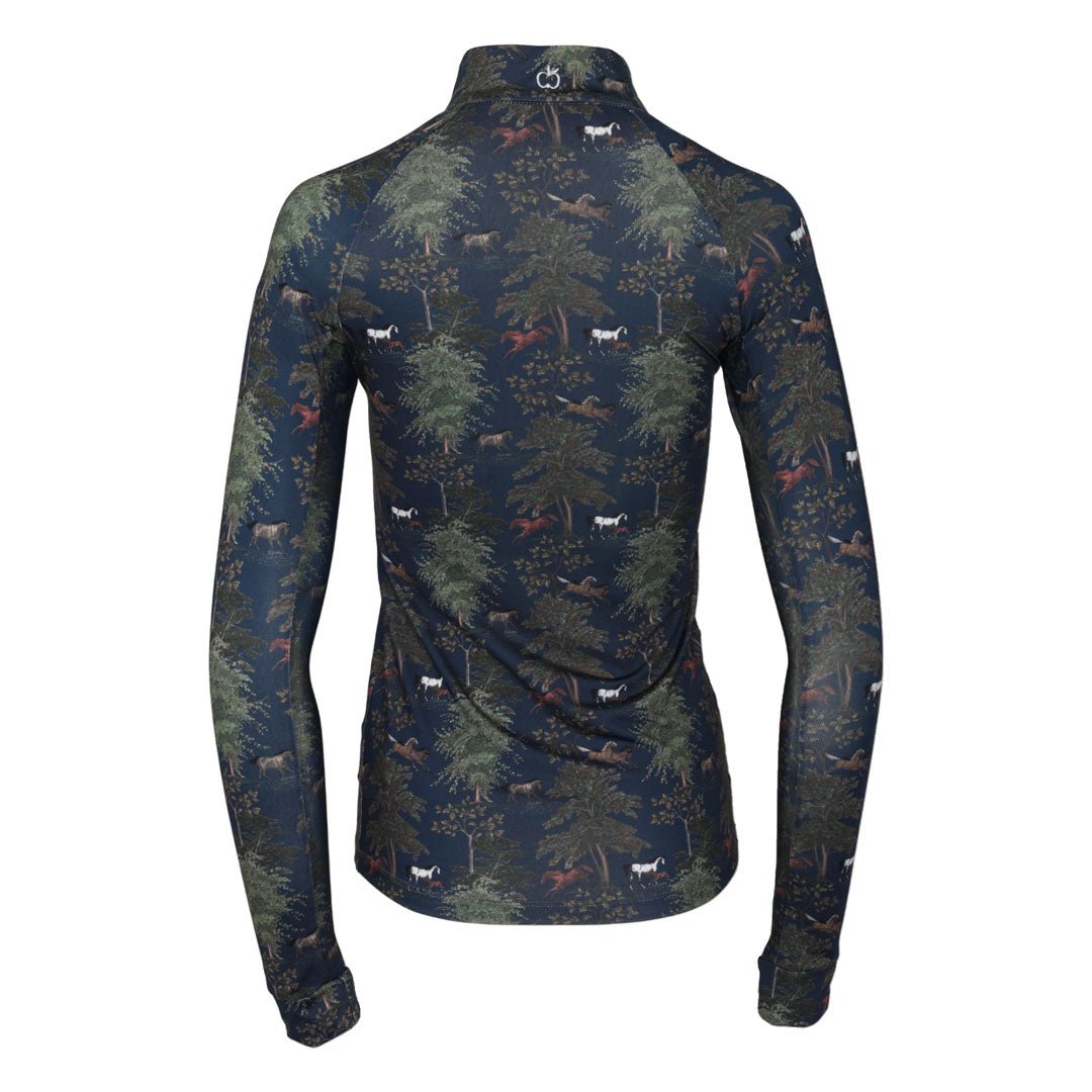 Dapplebay Autumn Toile 1/4 Zip Riding Top - Dapplebay - Equiluxe Tack