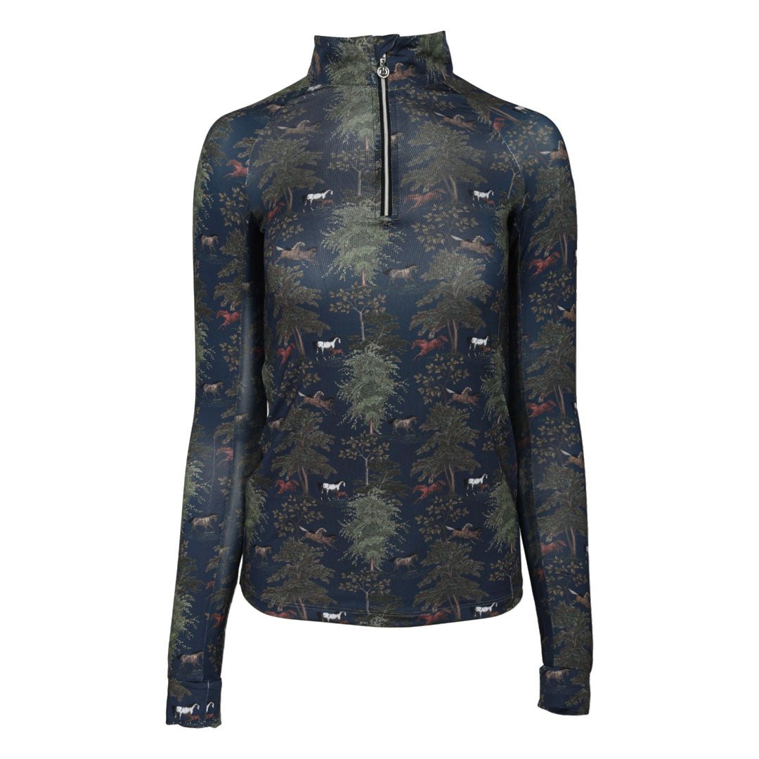 Dapplebay Autumn Toile 1/4 Zip Riding Top - Dapplebay - Equiluxe Tack