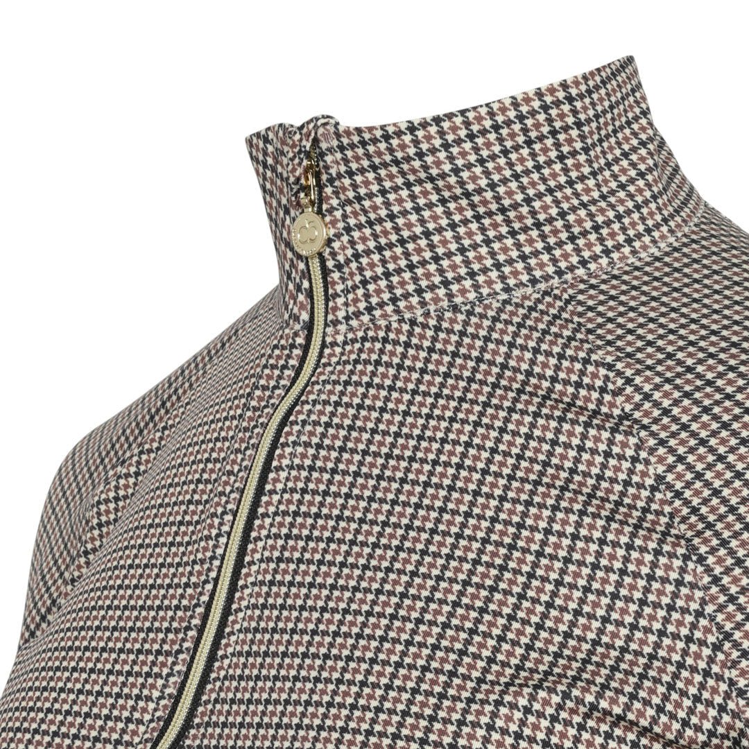 Dapplebay Bay Houndstooth 1/4 Zip Riding Top - Dapplebay - Equiluxe Tack