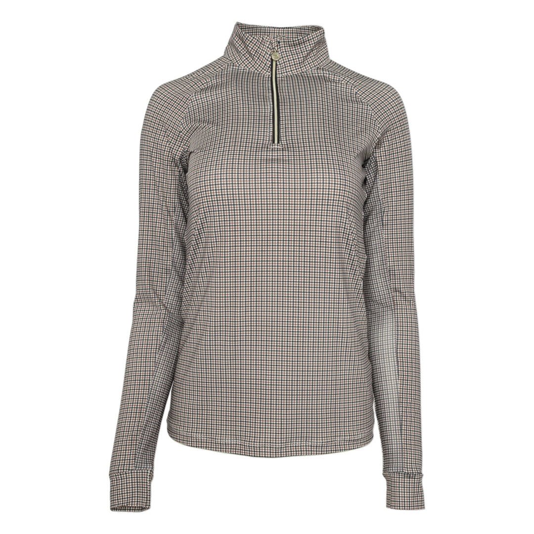 Dapplebay Bay Houndstooth 1/4 Zip Riding Top - Dapplebay - Equiluxe Tack