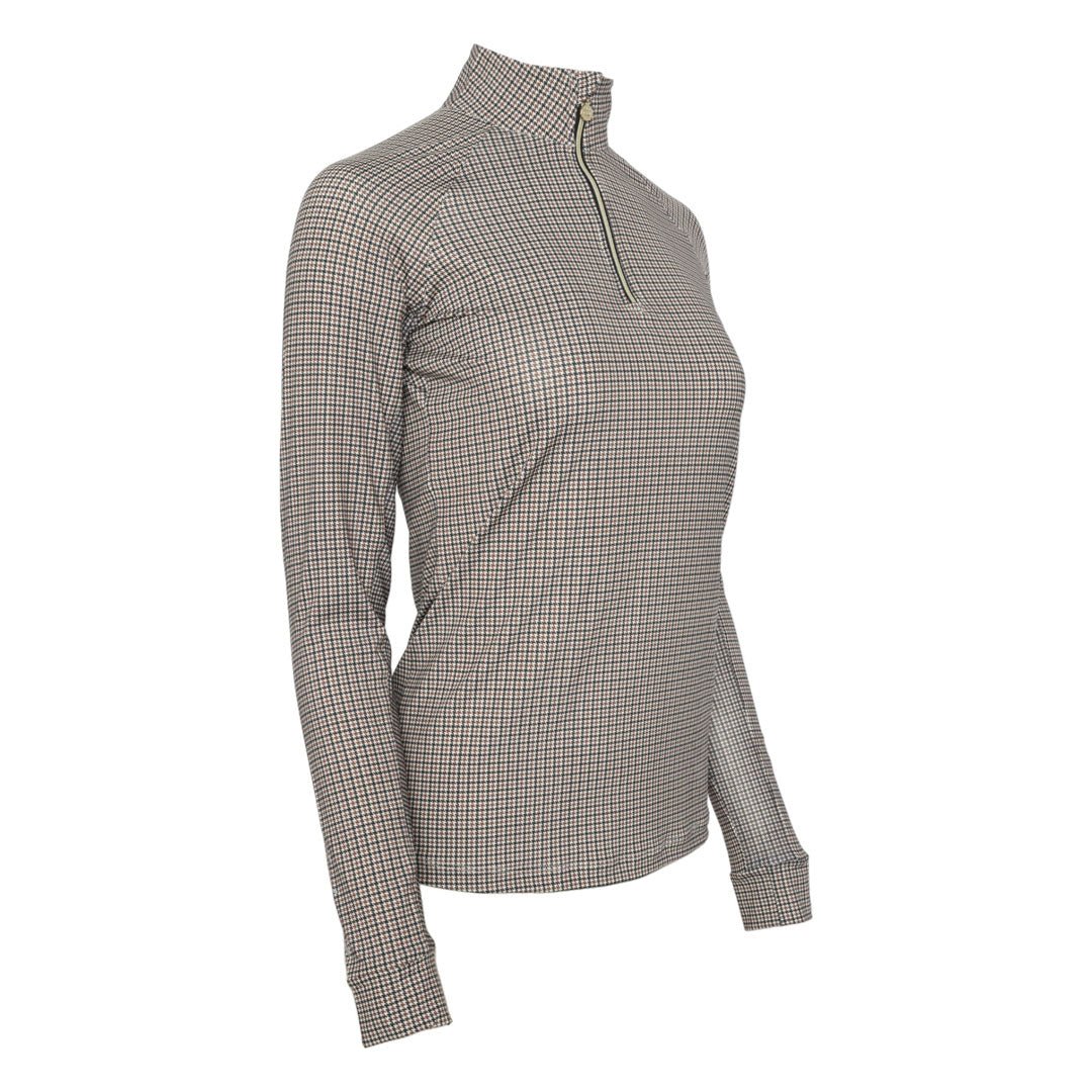 Dapplebay Bay Houndstooth 1/4 Zip Riding Top - Dapplebay - Equiluxe Tack