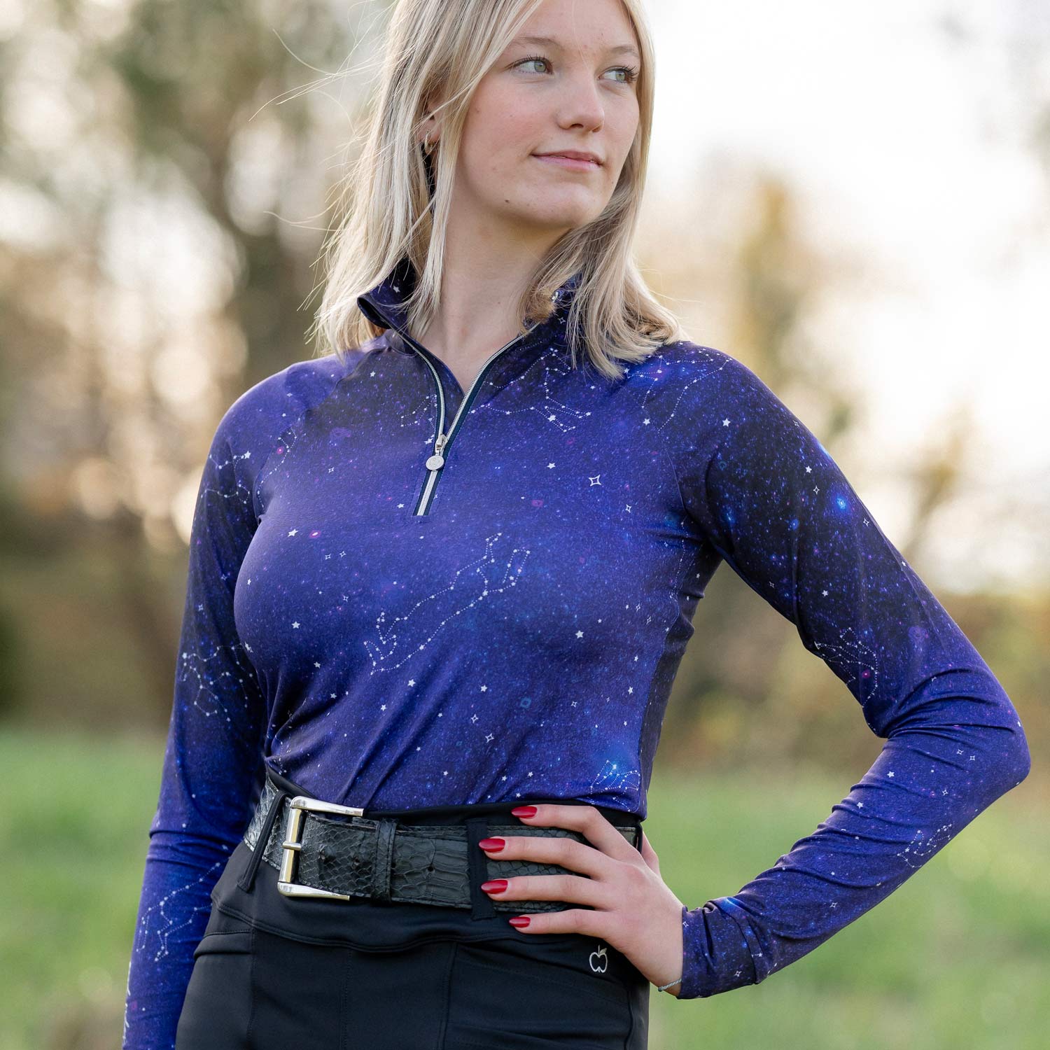 Dapplebay Constellation 1/4 Zip Light Riding Top - Dapplebay - Equiluxe Tack