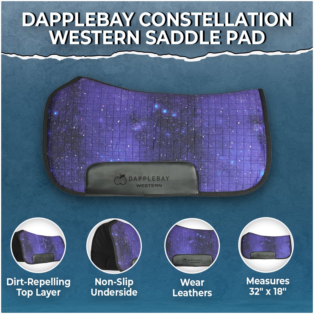 Dapplebay Constellation Western Saddle Pad - Dapplebay - Equiluxe Tack