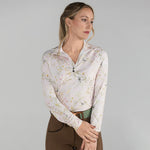 Dapplebay Dragonfly Meadow 1/4 Zip LS Riding Top - Light Pink - Breeches.com - Equiluxe Tack