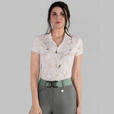 Dapplebay Dragonfly Meadow 1/4 Zip SS Riding Top-Light Pink - Equiluxe Tack