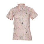 Dapplebay Dragonfly Meadow 1/4 Zip SS Riding Top-Light Pink - Equiluxe Tack