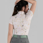 Dapplebay Dragonfly Meadow 1/4 Zip SS Riding Top-Light Pink - Equiluxe Tack