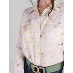 Dapplebay Dragonfly Meadow Breezy Button Up Top-Light Pink - Equiluxe Tack