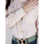 Dapplebay Dragonfly Meadow Breezy Button Up Top-Light Pink - Equiluxe Tack