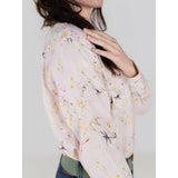 Dapplebay Dragonfly Meadow Breezy Button Up Top-Light Pink - Equiluxe Tack