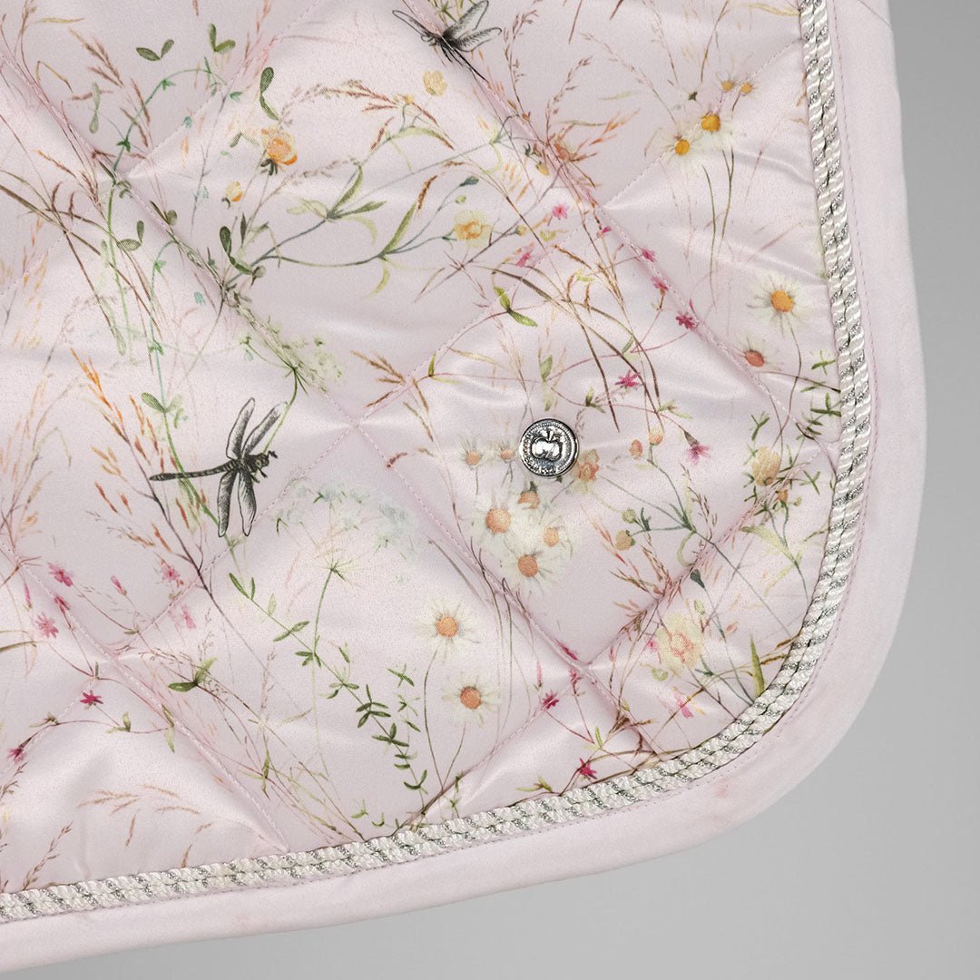 Dapplebay Dragonfly Meadow Jump Saddle Pad - Light Pink - Breeches.com - Equiluxe Tack