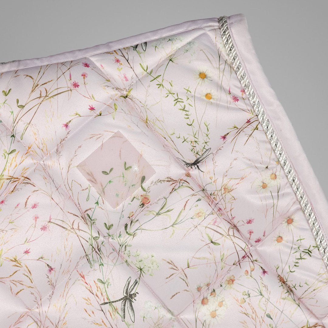 Dapplebay Dragonfly Meadow Jump Saddle Pad - Light Pink - Breeches.com - Equiluxe Tack