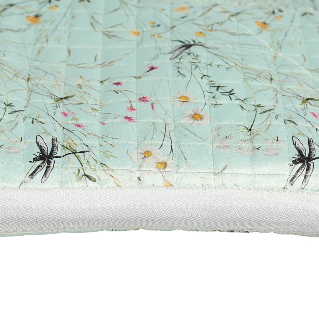 Dapplebay Dragonfly Meadow Western Saddle Pad - Green - Dapplebay - Equiluxe Tack