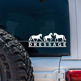 Dapplebay Dressage - Vinyl Decal - White - Dapplebay - Equiluxe Tack