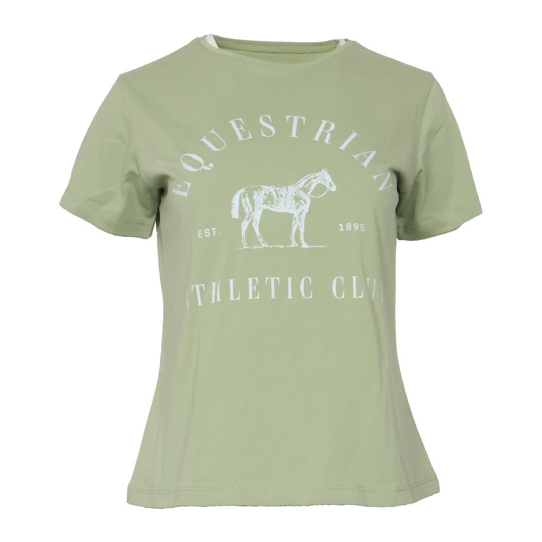 Dapplebay Equestrian Athletic Club Tee - Sage - Dapplebay - Equiluxe Tack