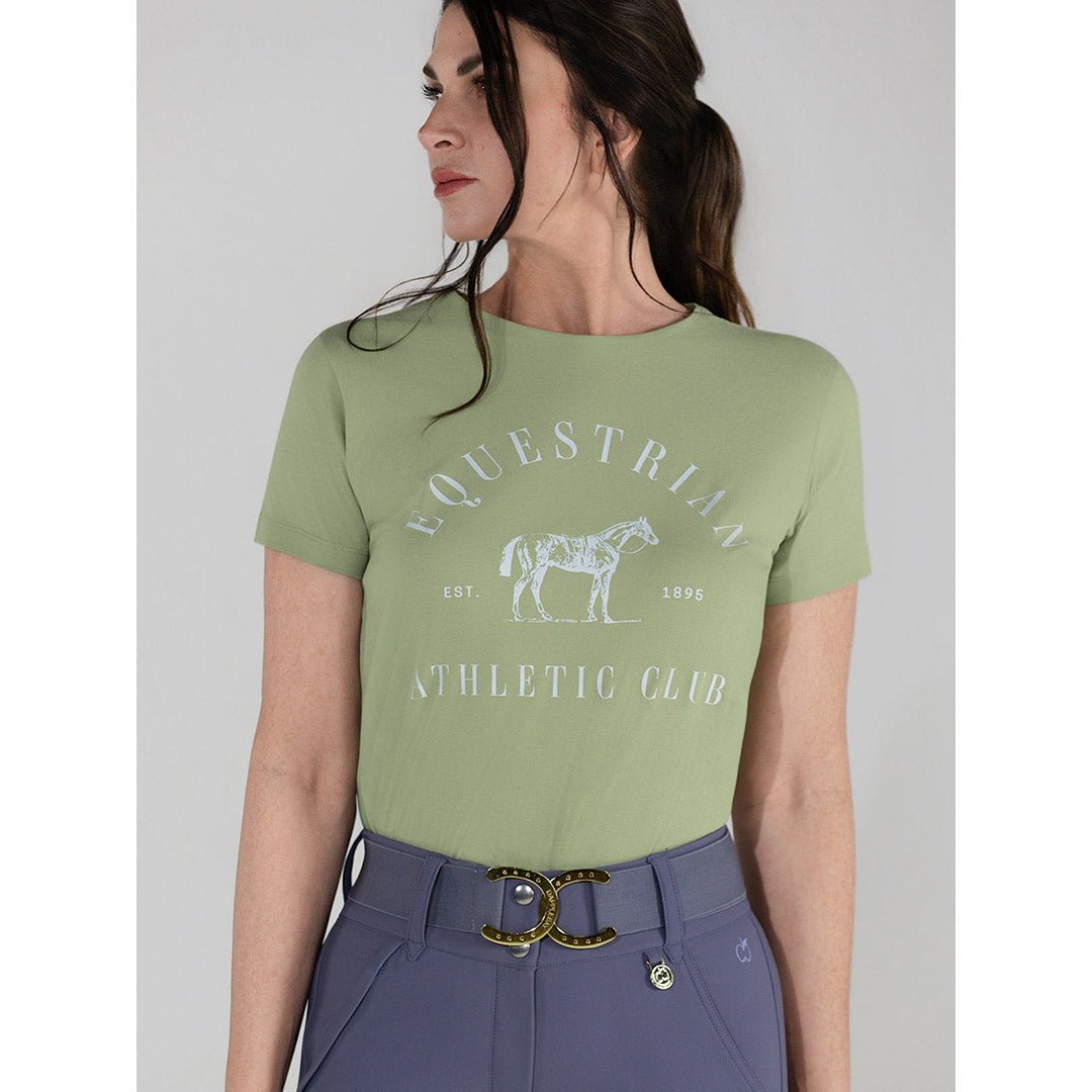 Dapplebay Equestrian Athletic Club Tee - Sage - Dapplebay - Equiluxe Tack