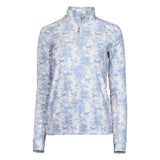 Dapplebay Equestrian Toile 1/4 Zip LS Riding Top - Moonrise - Breeches.com - Equiluxe Tack