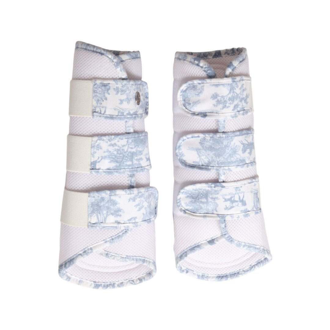 Dapplebay Equestrian Toile Airflow Brush Boots - Moonrise - Breeches.com - Equiluxe Tack