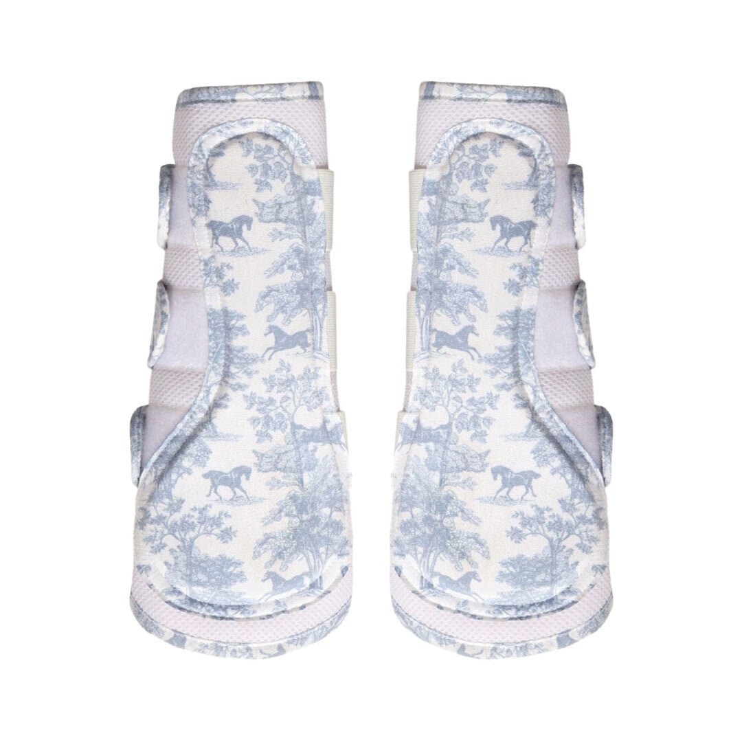 Dapplebay Equestrian Toile Airflow Brush Boots - Moonrise - Breeches.com - Equiluxe Tack