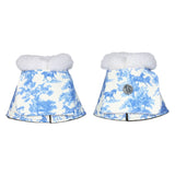 Dapplebay Equestrian Toile Bell Boots - Blue/White - Dapplebay - Equiluxe Tack