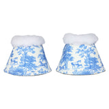 Dapplebay Equestrian Toile Bell Boots - Blue/White - Dapplebay - Equiluxe Tack