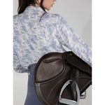 Dapplebay Equestrian Toile Breezy Button Up Top - Moonrise - Breeches.com - Equiluxe Tack