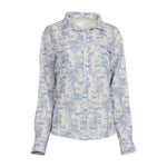 Dapplebay Equestrian Toile Breezy Button Up Top - Moonrise - Breeches.com - Equiluxe Tack