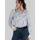 Dapplebay Equestrian Toile Breezy Button Up Top - Moonrise - Breeches.com - Equiluxe Tack