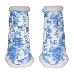 Dapplebay Equestrian Toile Brush Boots - Blue/White - Dapplebay - Equiluxe Tack