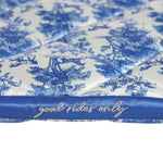 Dapplebay Equestrian Toile Dressage Saddle Pad - Blue/White - Dapplebay - Equiluxe Tack