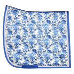 Dapplebay Equestrian Toile Dressage Saddle Pad - Blue/White - Dapplebay - Equiluxe Tack