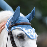 Dapplebay Equestrian Toile Fly Veil - Blue/White - Dapplebay - Equiluxe Tack