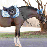 Dapplebay Equestrian Toile Fly Veil - Blue/White - Dapplebay - Equiluxe Tack