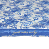 Dapplebay Equestrian Toile Jump Saddle Pad - Blue/White - Dapplebay - Equiluxe Tack