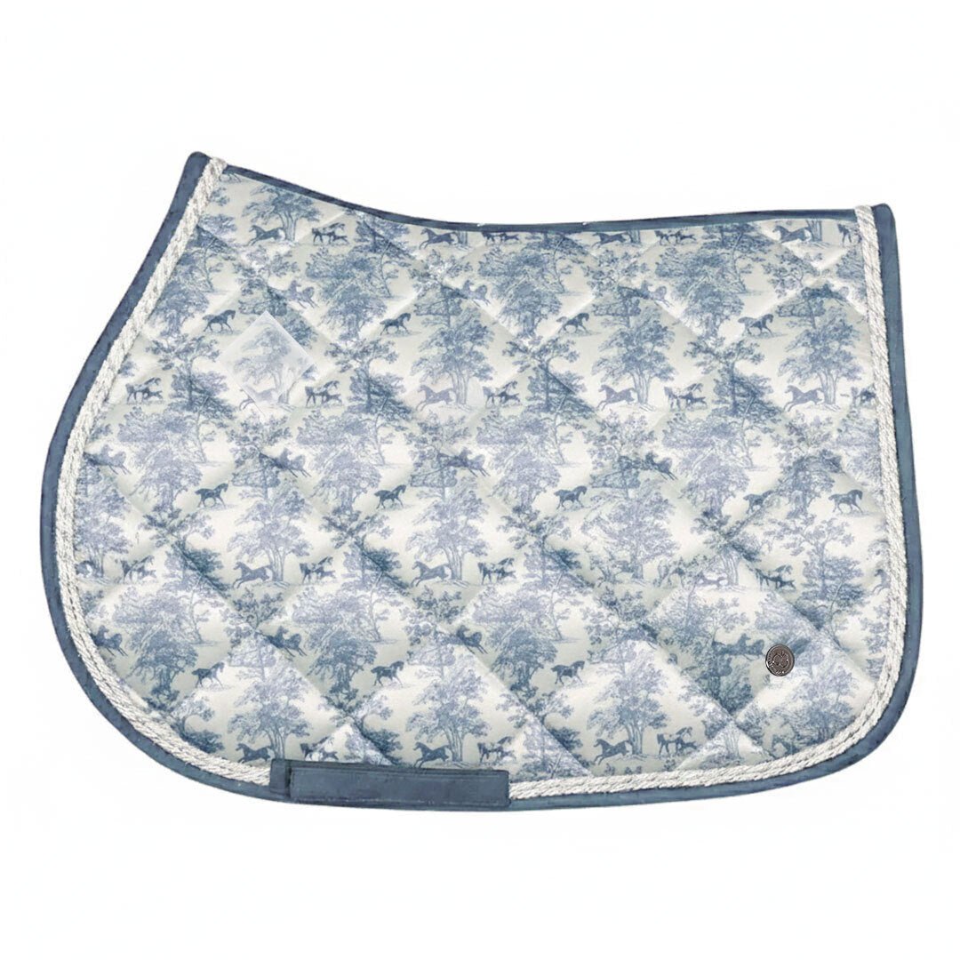 Dapplebay Equestrian Toile Pony Saddle Pad - Moonrise - Breeches.com - Equiluxe Tack