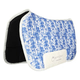 Dapplebay Equestrian Toile Western Saddle Pad - Blue/White - Dapplebay - Equiluxe Tack