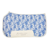 Dapplebay Equestrian Toile Western Saddle Pad - Blue/White - Dapplebay - Equiluxe Tack